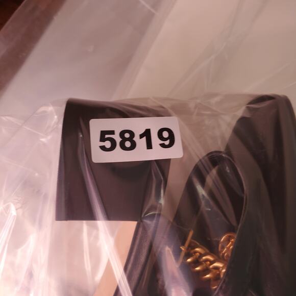 Tory Burch Shoes Womens Size 10 Black Chain Slingback Loafer Block Heel Leather - Picture 12 of 12